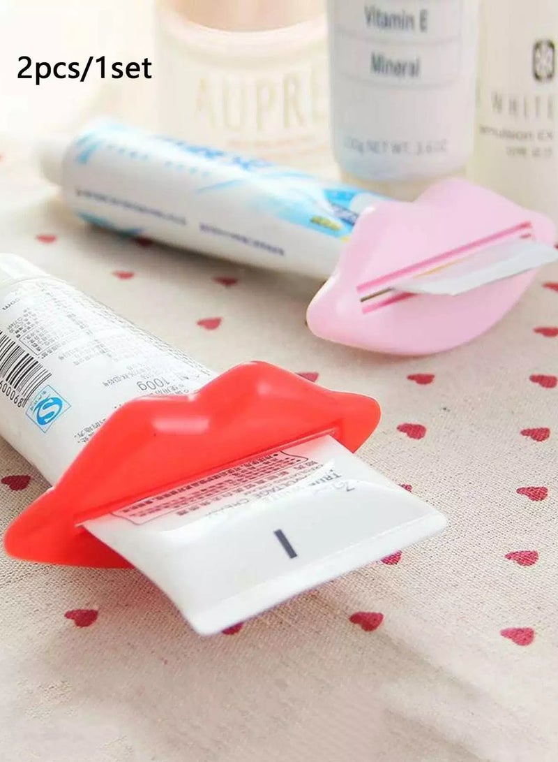 2pcs Lip Shaped Toothpaste Squeezer  - Image 2