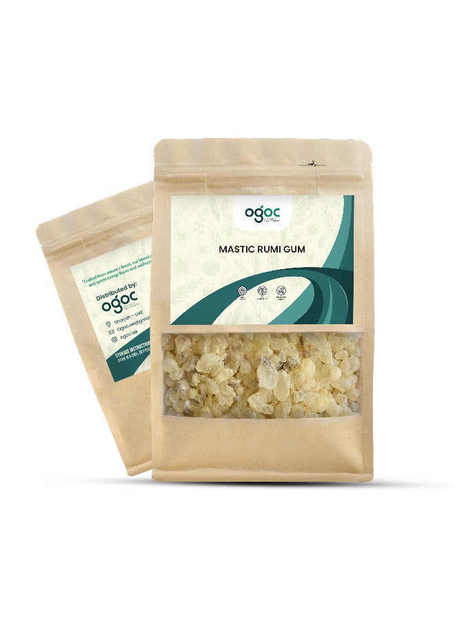 OGOC Mastic Rumi Gum Edible Resin Mastagi Natural Aromatic Resin Premium Food Grade Crystal Gum Traditional Culinary Ingredient Desserts Baking Beverages - Image 5