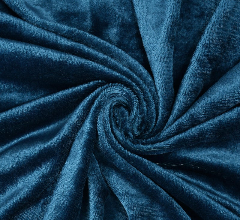 TIB® Warm Quilt Cover Double Bed with Zipper, Duvet Cover Double Bed Soft Flannel (90x100) Inches (Royal Blue) - Image 2