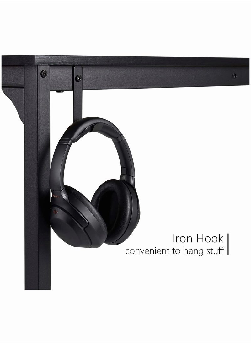 Computer Desk 100cm Home Office Computer Writing Table, Laptop PC Table, Sturdy Home Office Table, Work Writing Desks with Storage Bag and Head phone Hook - pzsku/ZC59FBDBA34F7E09B4223Z/45/_/1679560028/8369d894-eaa6-4078-957f-132c41bcebd9