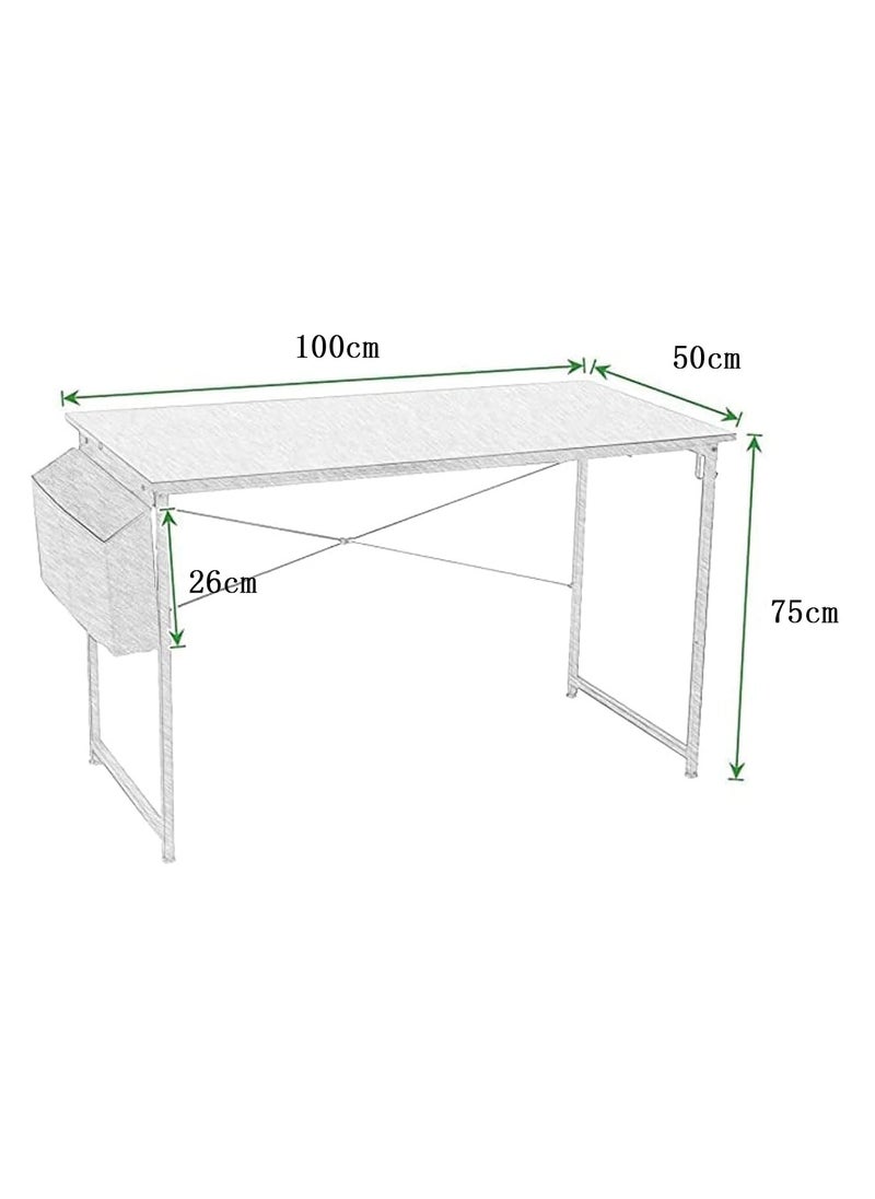 Computer Desk 100cm Home Office Computer Writing Table, Laptop PC Table, Sturdy Home Office Table, Work Writing Desks with Storage Bag and Head phone Hook - pzsku/ZC59FBDBA34F7E09B4223Z/45/_/1714104474/e14c03ee-86b3-42ef-b65a-489d86a3534c