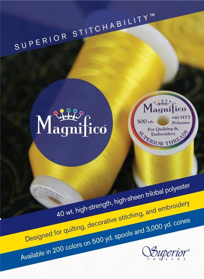 سوبيريور ثريدز خيط خياطة بوليستر ثلاثي الفصوص من Superior Threads Magnifico ذو طبقتين ووزن 40 - 3000 ياردة (#2164 Shiver) - Image 2