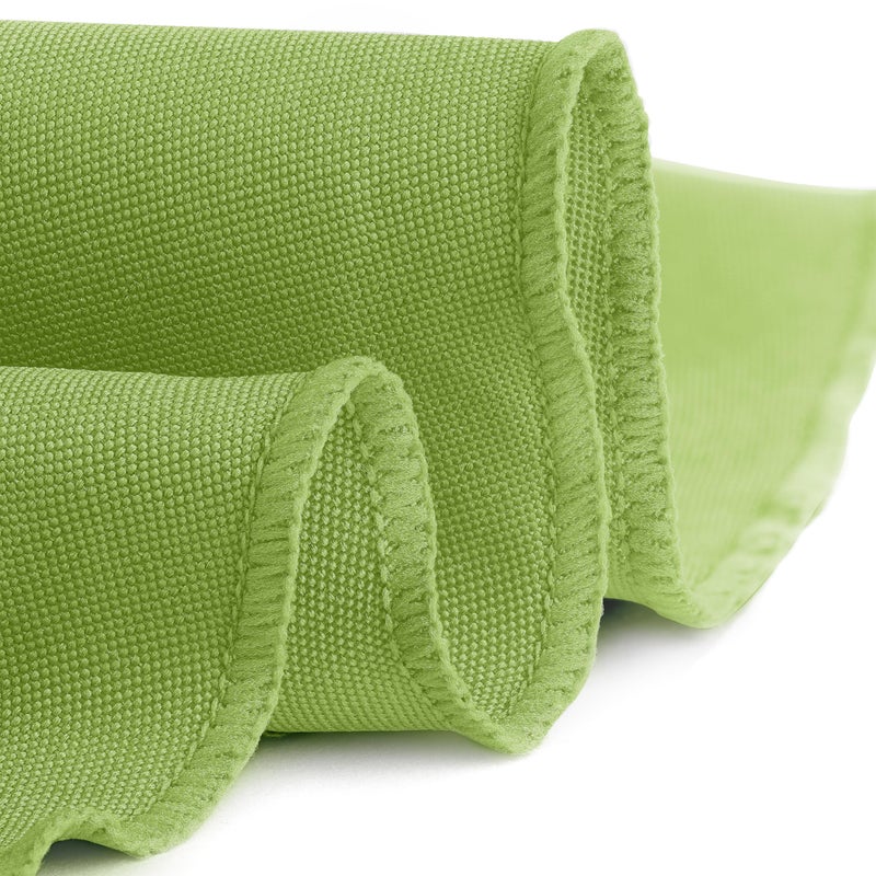 Gee Di Moda Round Tablecloth - 120 Inch Apple Green Round Table Cloth for 60 to 96 Inch Round Tables - Heavy Duty Washable Fabric - for Buffet Table  Holiday Party  Dinner  Wedding & Baby Shower - Image 3