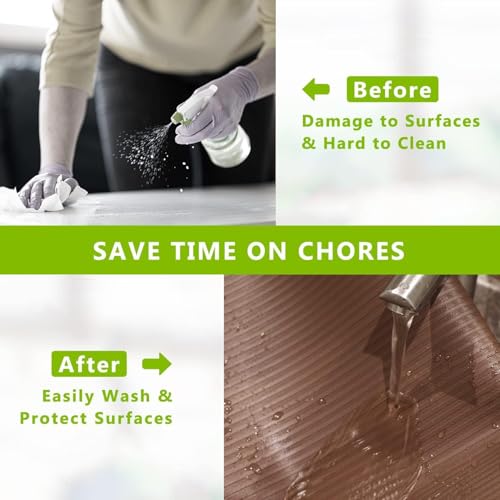 Banlilu Multipurpose Anti-Slip Mat, Floral Sheet for Fridge, Kitchens, Cupboard, Drawers, Shelf Liner | Super Strong EVA, Water Resistant (Coffee Brown) Premium Bathtub Tray Caddy, 45 cm, 5 cm - Image 5