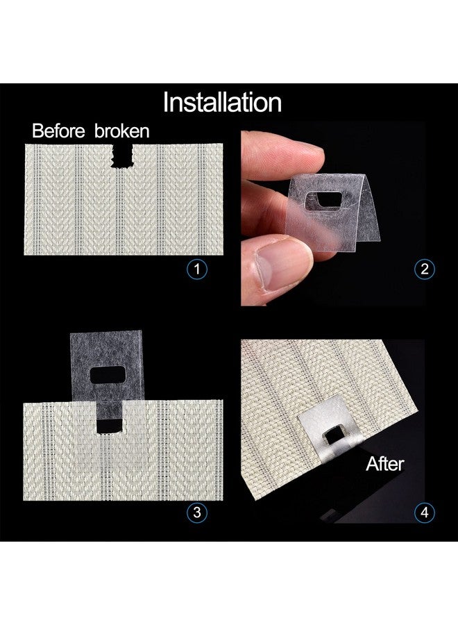 TOODOO Vertical Blind Repair Tabs Vertical Blind Vane Saver, Clear (60 Pieces) - Image 4