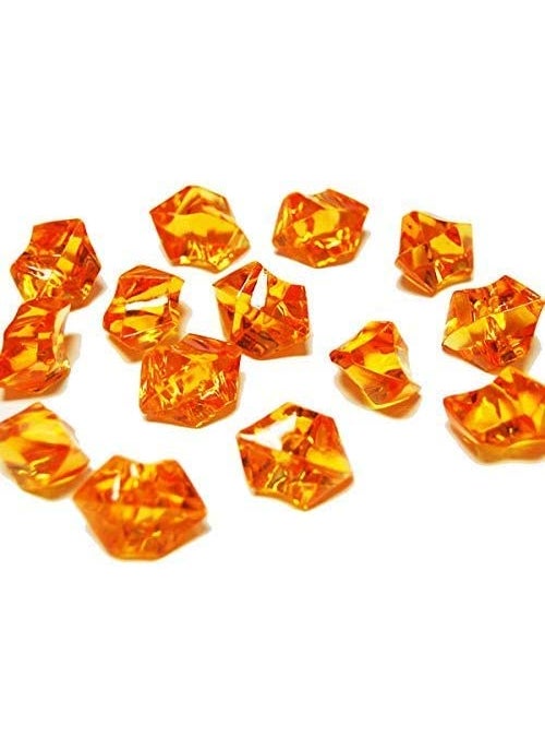 Firstly Firstly Traders 300 Grams Vase Fillers Decorative Marbles Faux Diamonds Shiny Crystals Bowl Fillers Orange White Green Tricolour Decoration Items Independence Day Special  - Image 3