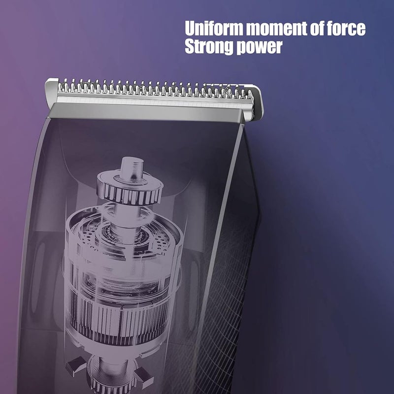 klarako Electric Hair Clipper, Professional Rechargeable Electric Hair Clipper Hair Trimmer Cutting Machine Styling Tool, USB Rechargeable Hair Clipper Men(silver) - Image 4