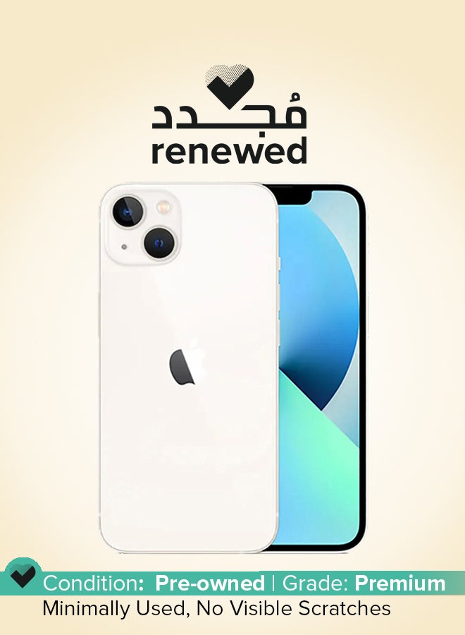 ابل  مجدد - آيفون 13 128 جيجابايت ستارلايت 5G مع فيس تايم - نسخة الشرق الأوسط - Image 1