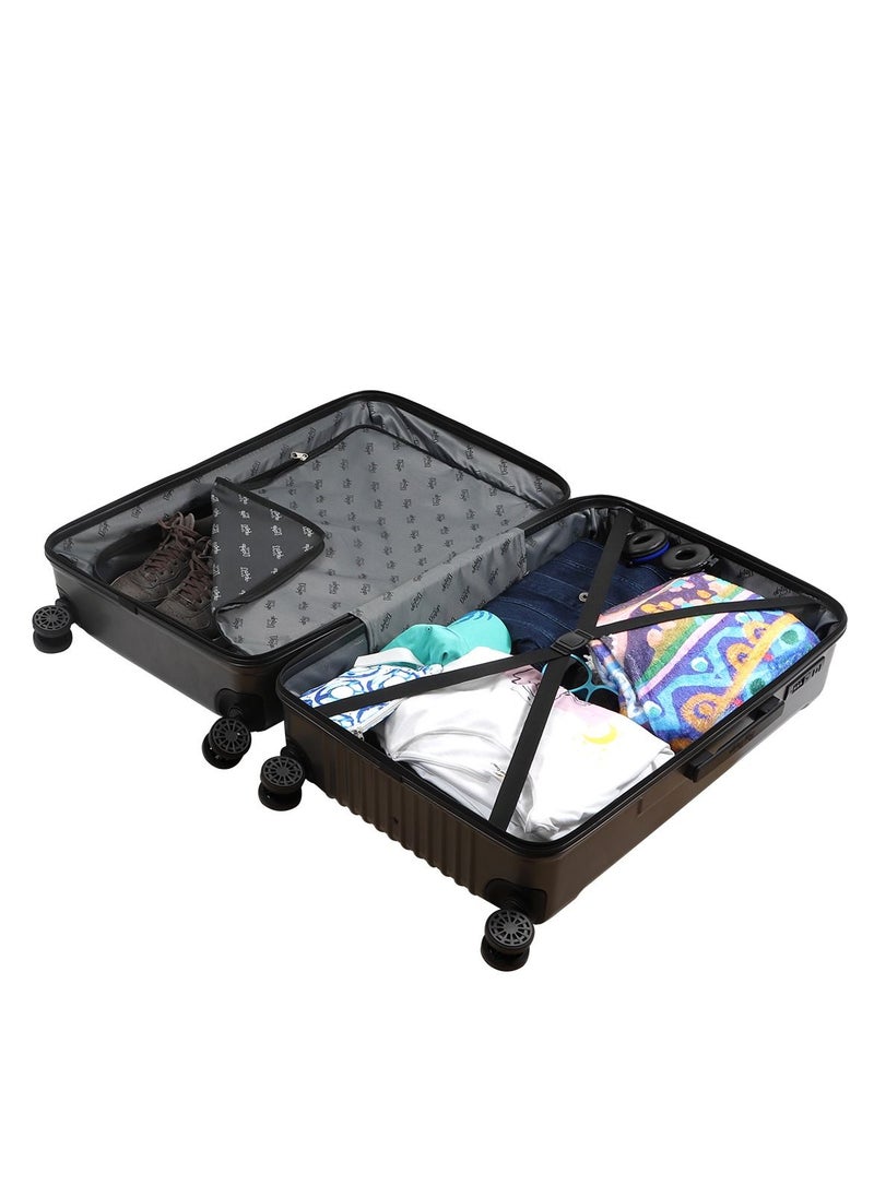 Biggdesign - Biggdesign Lightweight Ocean Design Carry On Luggage with Spinner Wheel and Lock System Gray 28-Inch - Image 1