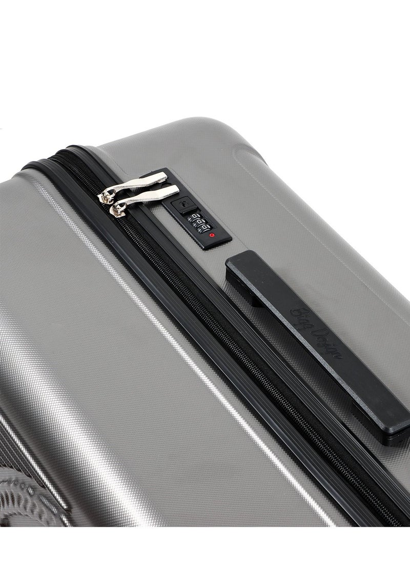 Biggdesign - Biggdesign Lightweight Ocean Design Carry On Luggage with Spinner Wheel and Lock System Gray 28-Inch - Image 1
