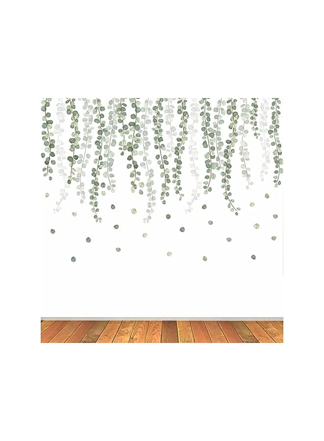 S-TOP Green Leaf Wall Stickers | DIY Skirting Line Plant Decals | Removable & Waterproof Self-Adhesive Wallpaper for Living Room, Bedroom Decoration - Image 4