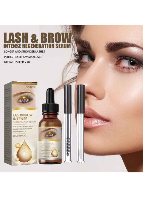 Shinwink Lash & Brow Intense Regeneration Serum, Eyelash Growth Serum and Brow Enhancer to Grow Thicker, Longer Lashes for Long, for Eyelash and Brow Growth (1pcs)