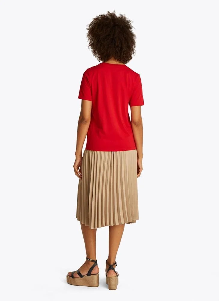تومي هيلفيغر Logo Crew Neck T-Shirt