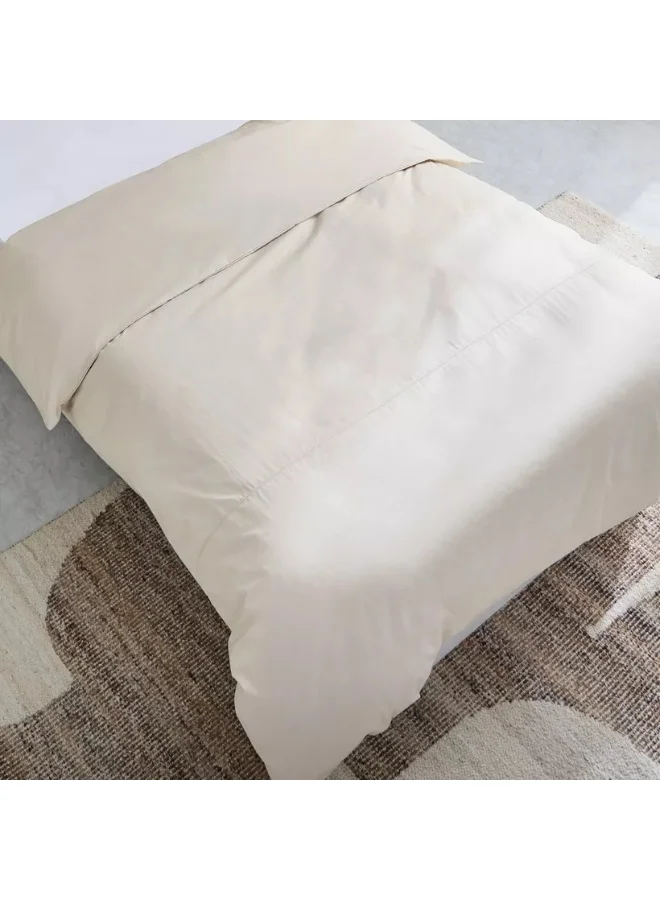 Home Box Purely - Percale 2 - Pieces 300Tc Percale Single Duvet Quilt Cover Set - 135X200 Cm