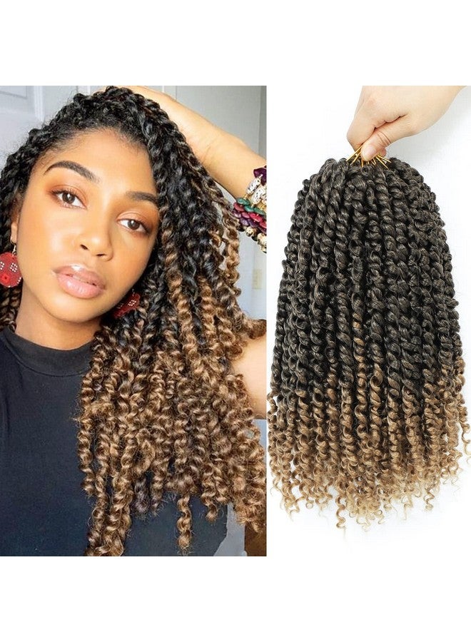 فوريفري شعر كروشيه باشون تويست 12 بوصة، 9 حزم شعر كروشيه للنساء السود، شعر كروشيه ملتوي مسبقًا 1B - Image 1