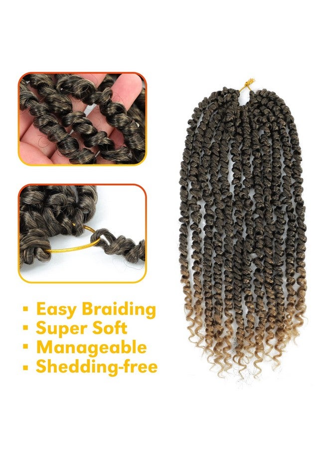 فوريفري شعر كروشيه باشون تويست 12 بوصة، 9 حزم شعر كروشيه للنساء السود، شعر كروشيه ملتوي مسبقًا 1B - Image 4