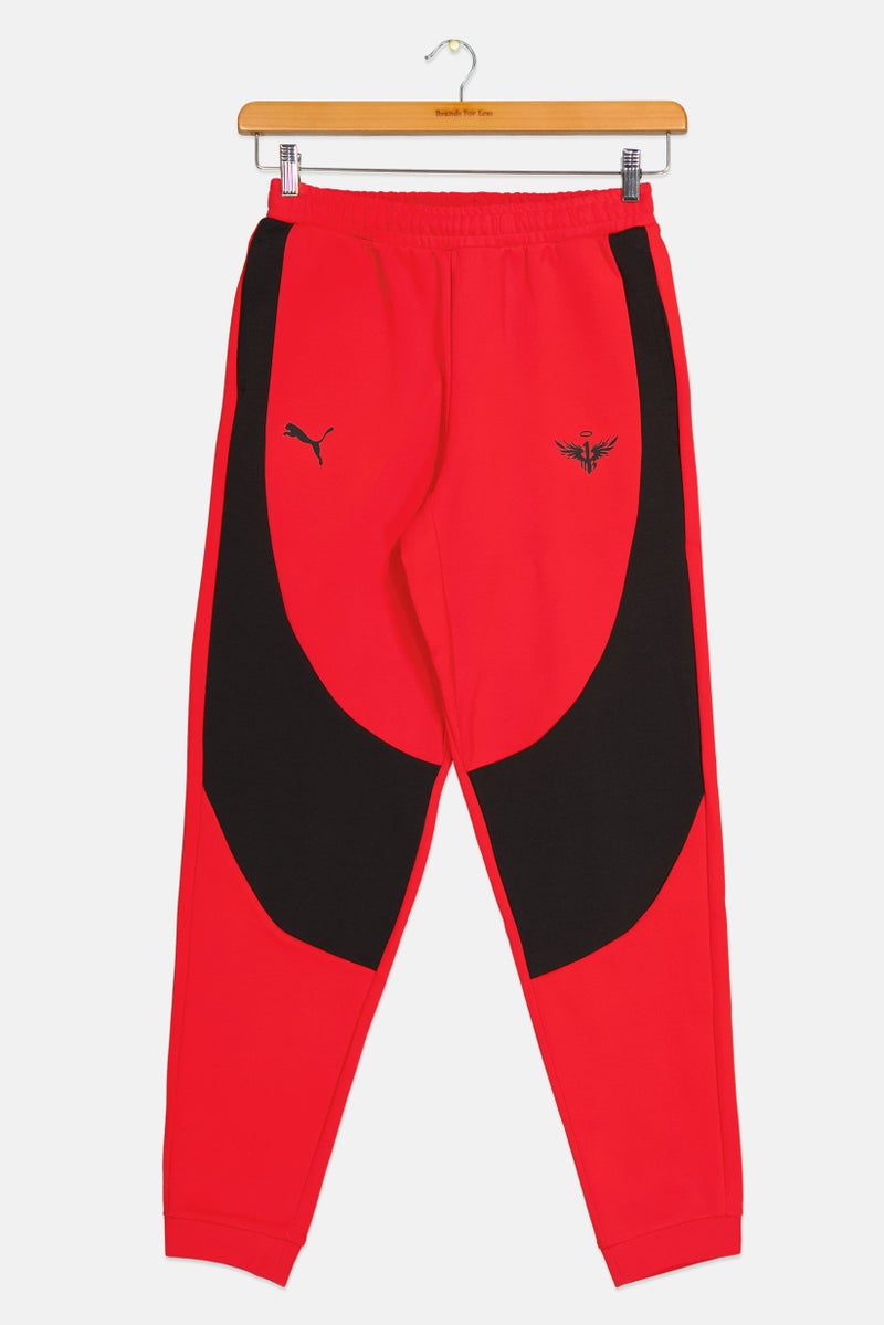 PUMA Kids Boy Sportswear Fit Outdoor Sweatpants, Red/Black  - Image 1