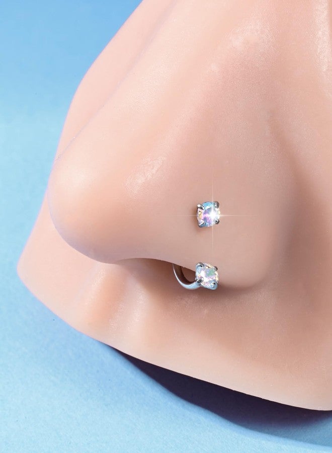 QWALIT Titanium Flat Back Helix Cartilage Earring Horseshoe Nose Ring Piercing Taper Threadless Jewelry Changing Tool Internal Threaded Piercing Taper Insertion Threader Tool Labret Jewelry Lip Studs - Image 3
