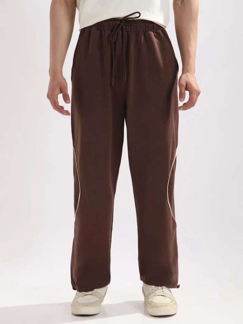 NOBERO  Men's Loose Brown Sweatpants for Men | Best Price UAE