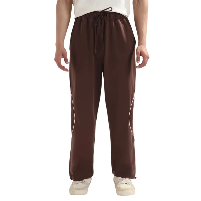 Men's Loose Brown Sweatpants