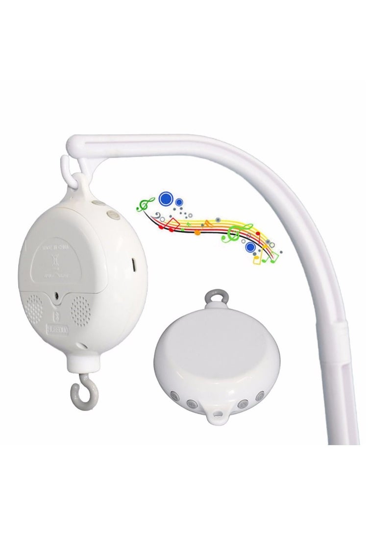 35 Songs Rotary Baby Crib Bed Hanging Bell Wind-up Rotating Music Box, Musical Crib Mobiles Toys Baby Bed Bell Toys with Rotating Hook, Newborn Hanging Melody Toys for Crib Bed Bassinet Stroller Rail  - Image 4