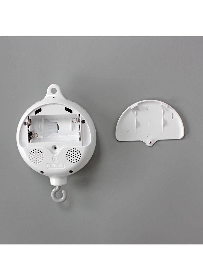 35 Songs Rotary Baby Crib Bed Hanging Bell Wind-up Rotating Music Box, Musical Crib Mobiles Toys Baby Bed Bell Toys with Rotating Hook, Newborn Hanging Melody Toys for Crib Bed Bassinet Stroller Rail  - Image 2