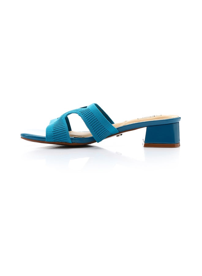 DejaVu Ribbed Textile Slip On Slippers - Image 3