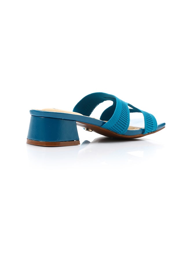 DejaVu Ribbed Textile Slip On Slippers - Image 2