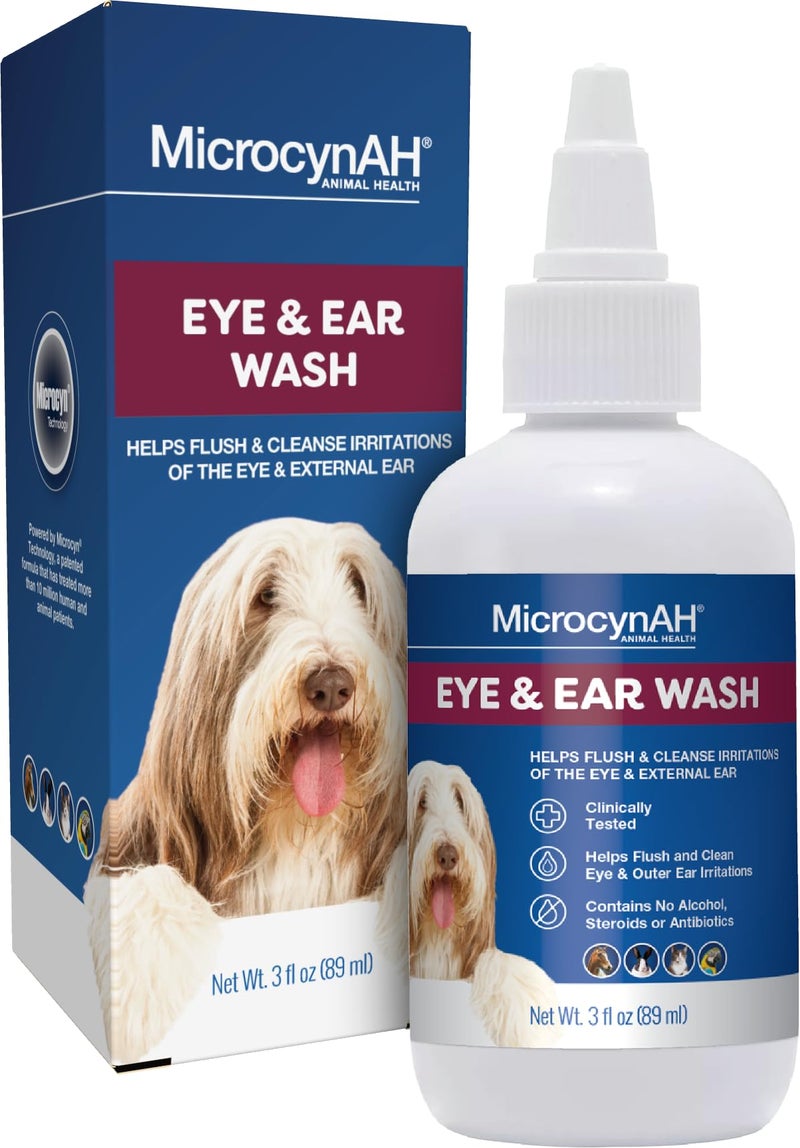 Manna Pro MicrocynAH Ear & Eye Wash, 3 oz - Image 1