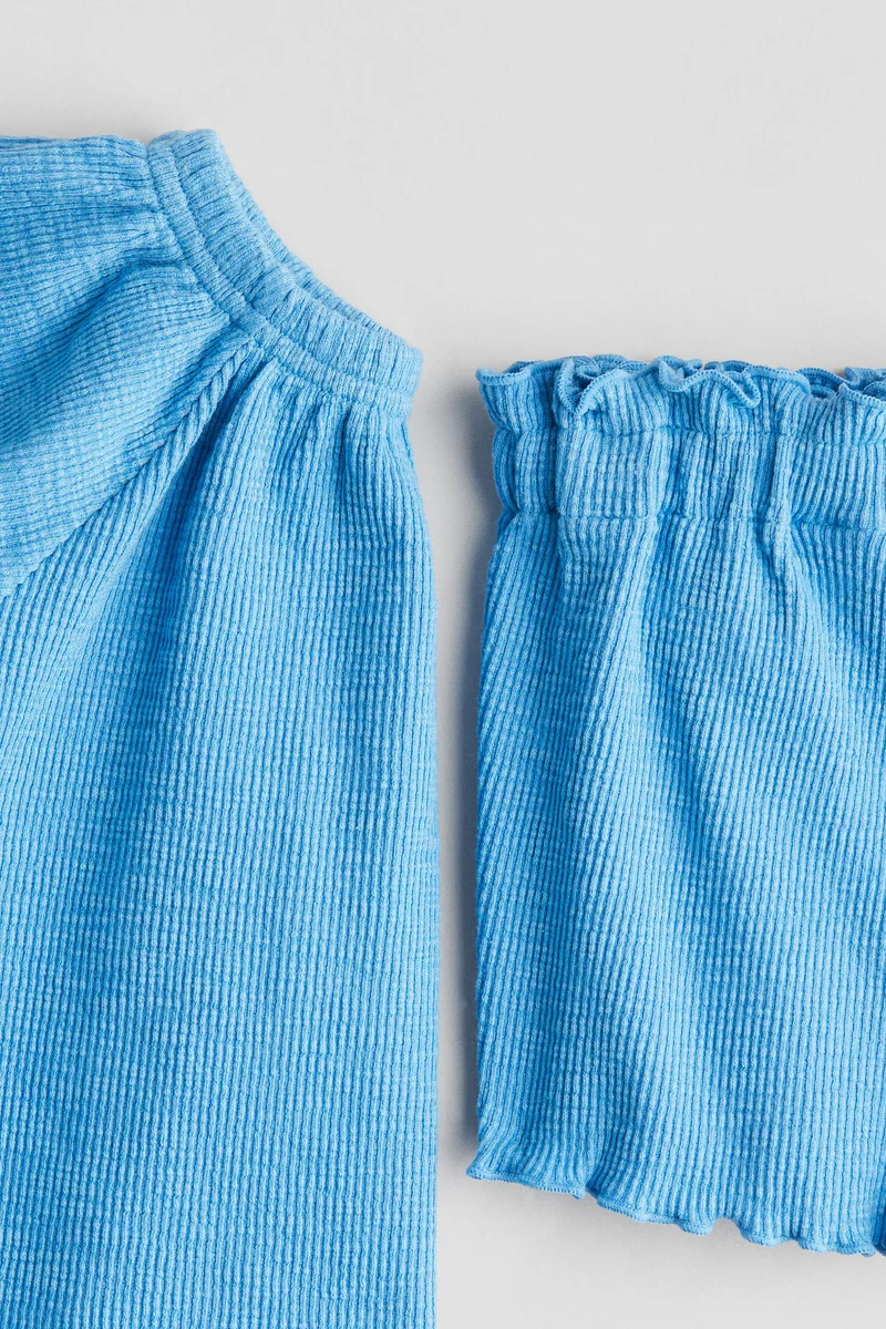 H&M 2-piece ribbed jersey set