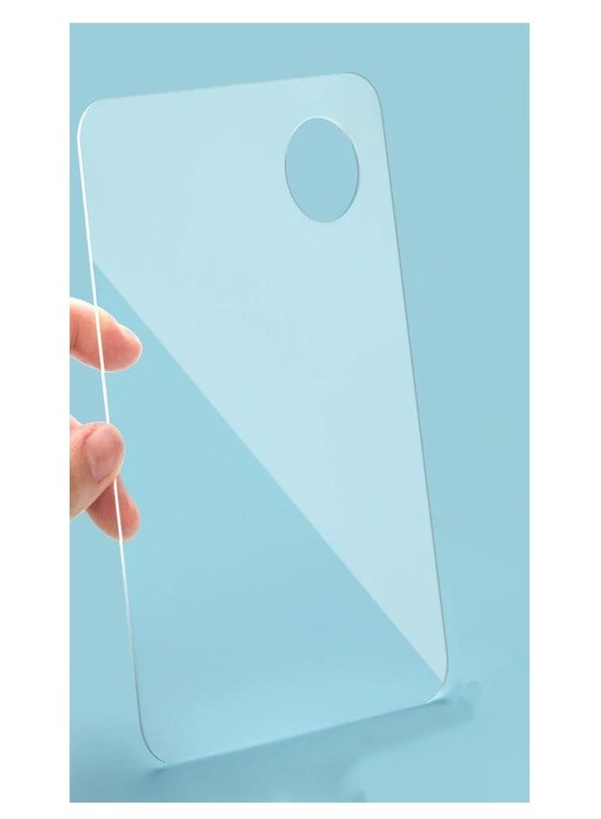 Quupy Clear Makeup Mixing Palette Make-up Blending Palettes with Spatula Acrylic Cosmetic Palette Makeup Mixing Tray for Painting Makeup and Art Craft - Image 4