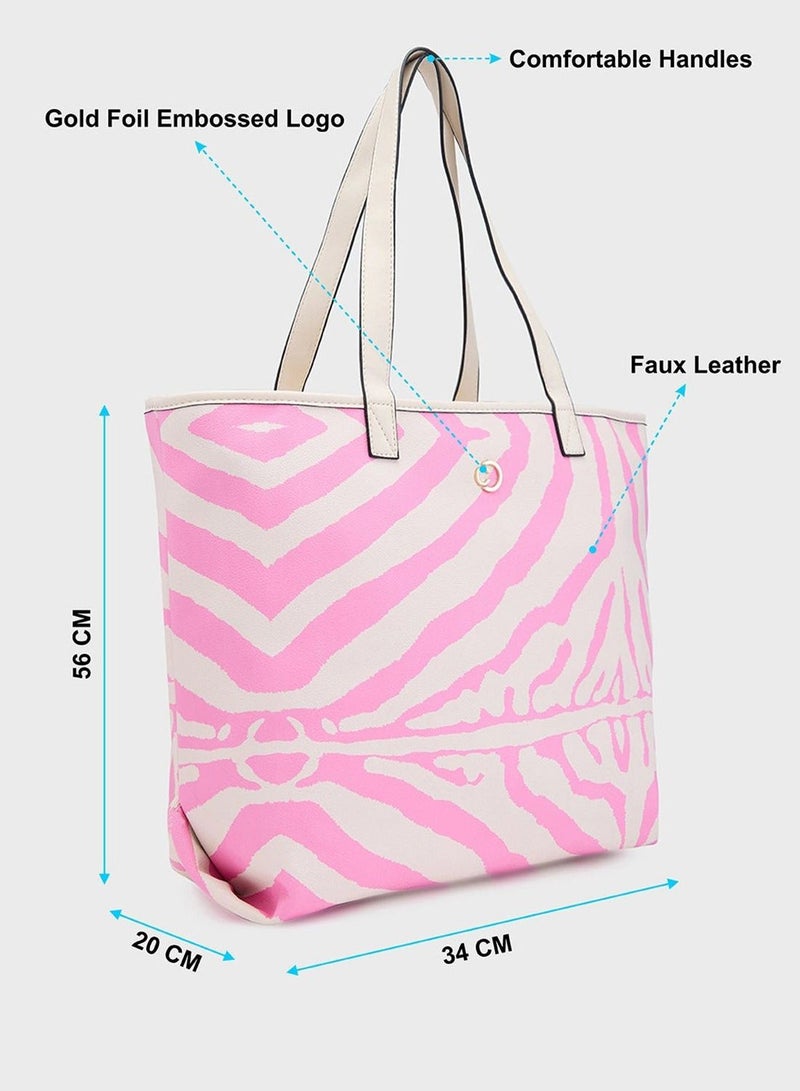 CAPRESE-ZUZU TOTE LARGE CREAM - Image 4