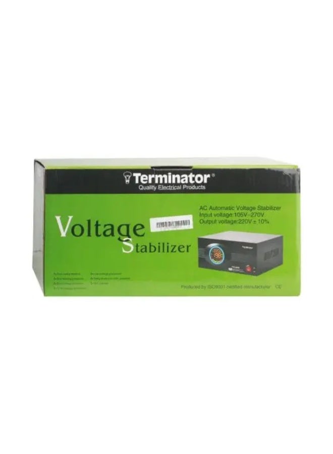 Terminator TVS 1500W Digital Dual Display Relay Type Voltage Regulator, 105-270V Input - Image 1