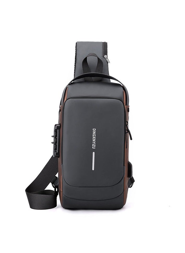 amazing.EGP Waterproof Anti Theft Designer Unisex Travel Crossbody Sling Bag Chest Pack with USB charging |AMAZING EGP| single shoulder crossbody bag  - Image 1