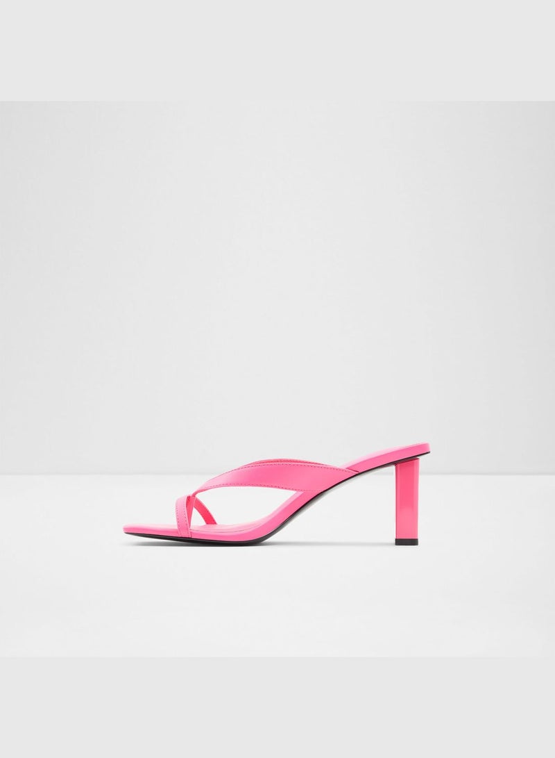 الدو صندل لوريتا من الجلد الصناعي بكعب عريض للنساء من الدو مقاس 41 لون وردي - Image 3