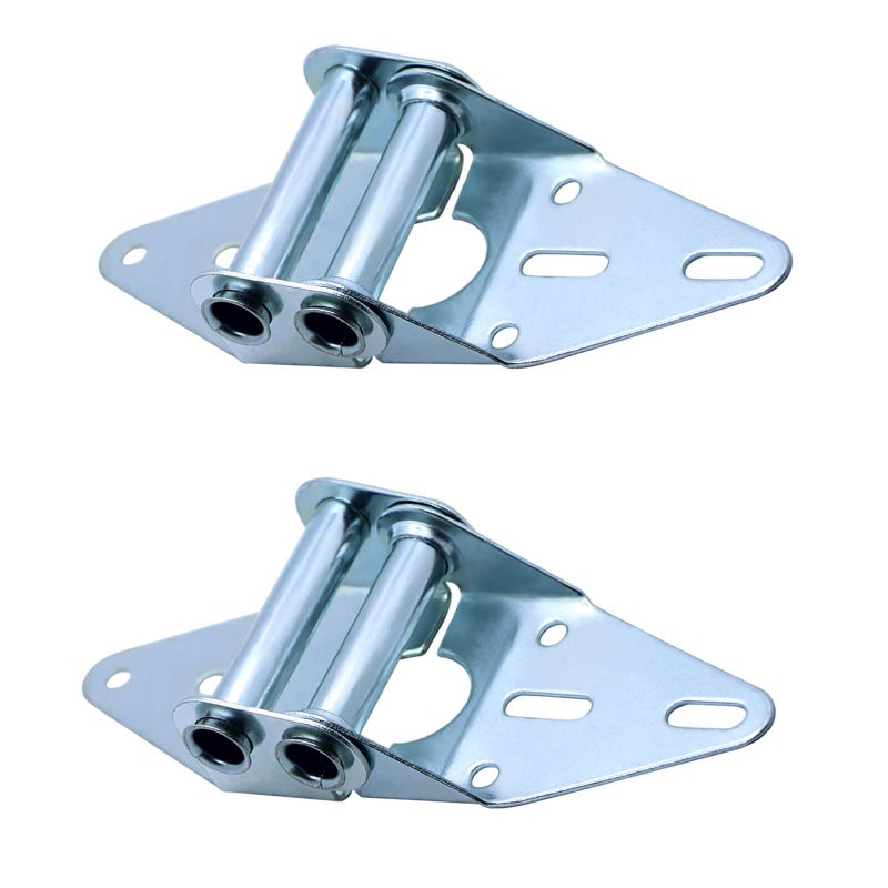 Wulankd 2 Packs Garage Door Hinges #2 with Galvanized Finish - Heavy Duty 14 Gauge Steel, Suitable for Residential/Light Commercial Garage Door Replacement - Image 2