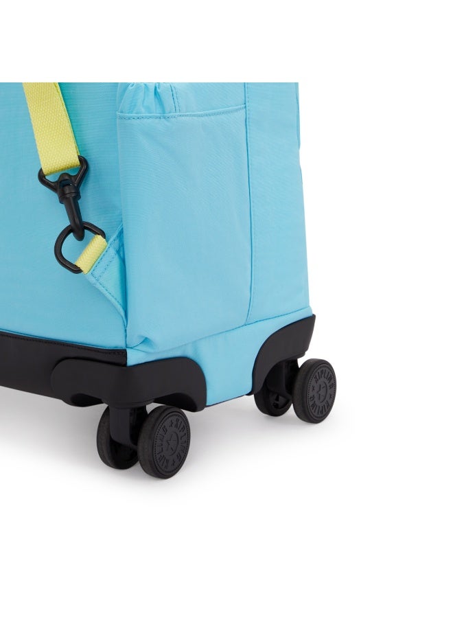 kipling New Zea Kids' Large Wheeled Backpack with Laptop Protection Splash Blue - Image 5