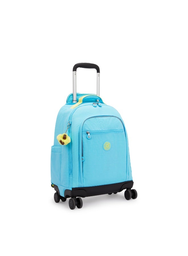 kipling New Zea Kids' Large Wheeled Backpack with Laptop Protection Splash Blue - Image 4