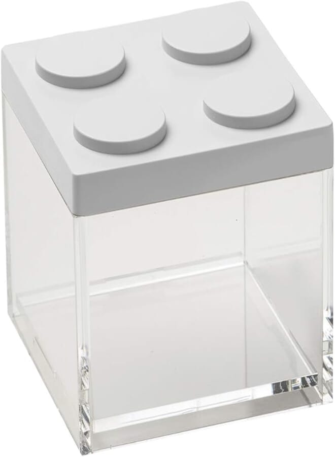 Omada container brickstore white cm 10x10x10,5h capacity 0,5l
