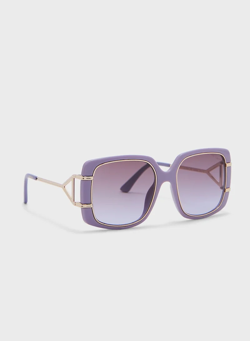 GUESS Injected Oversized Sunglasses