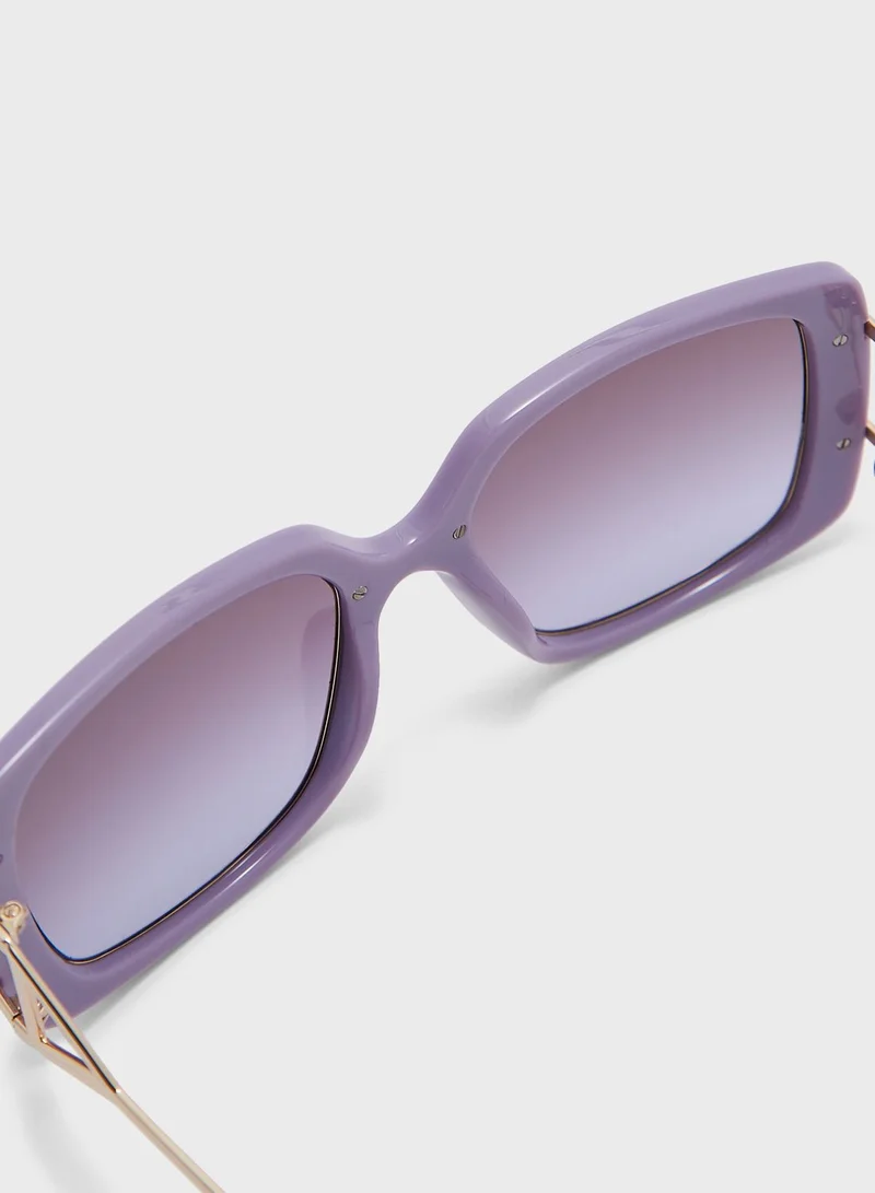 GUESS Injected Oversized Sunglasses