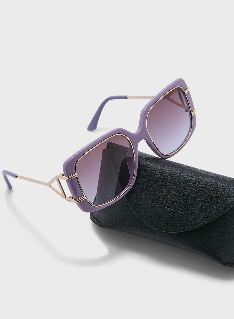 GUESS Injected Oversized Sunglasses