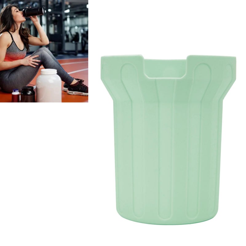 Light Green Silicone Cup Sleeve Noise Reduction Non Slip Protective Cover for Bottles - Image 4