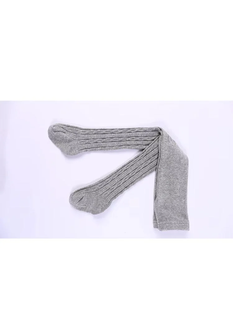 Lion Llama Light grey Cotton Stretchy Tights for Girls | Soft & Comfortable Leggings | Everyday Wear for Kids & Toddlers for Women | Best Price UAE
