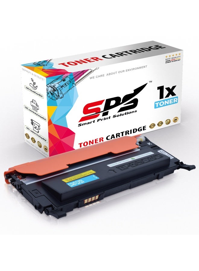 Smart Print Solutions SPS Compatible Toner Cartridges for Samsung - CLT-C407S | 1x Cyan | Yield upto 1,000 Pages - Image 1