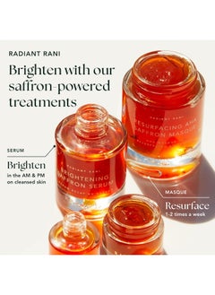 RANAVAT BOTANICS RANAVAT Brightening Saffron Face Serum - Discoloration Correcting Serum & Vitamin C Serum Alternative - Improves Appearance of Hyperpigmentation & Dark Spots (0.17 oz)  - Image 4