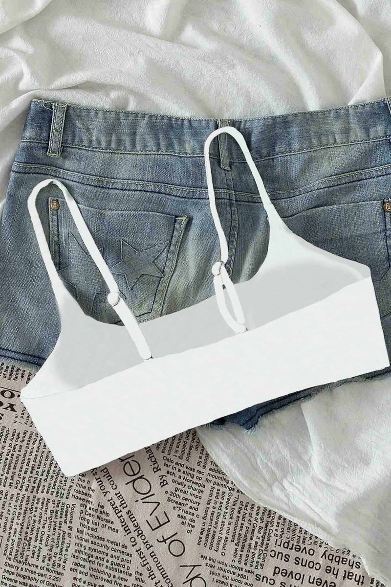 Angelsin Adjustable Strap Stylish Design Bikini Top  - Image 2