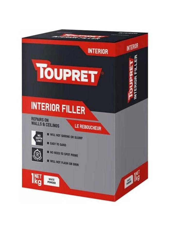 TOUPRET All-Purpose Interior Filler White 1 Kg - Image 2