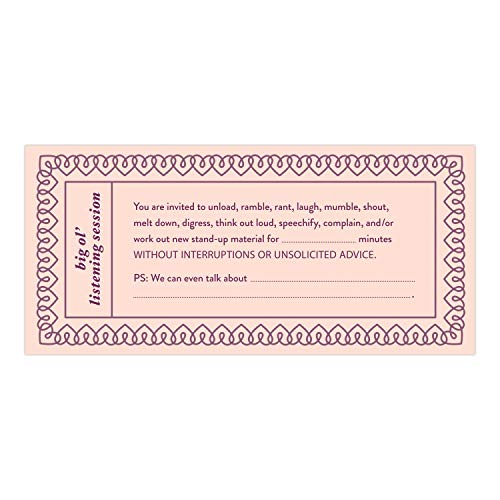 Knock Knock Fill in the Love Love Vouchers, Book of 15 Unique Perforated Coupons, 7.5 x 3.25-inches - Image 5