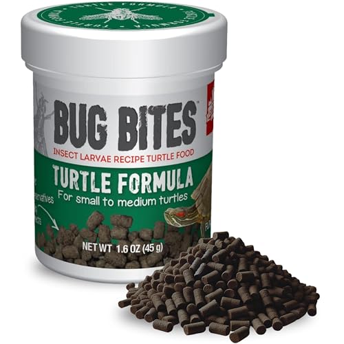 Fluval Bug Bites Turtle Food, Pellets for Small to Medium Sized Turtles, 1.5 oz., A6592, Brown - Image 1